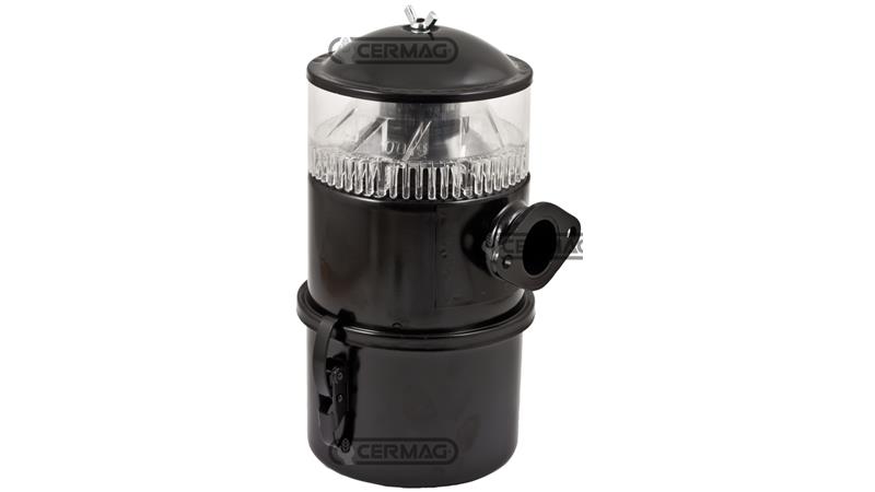 Oil-bath air filter with cyclone prefilter