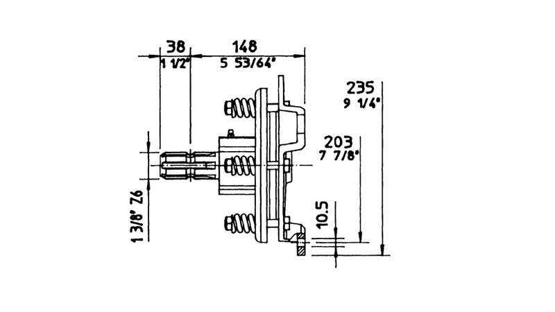 SKLOPKA PROSTEGA TEKA Z DVEMI DISKI
