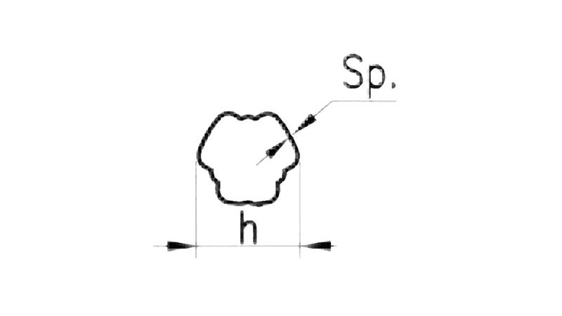 KARDANSKA CEV TIPA YORK TRIKOTNI PROFIL dolžine 1200mm kat. 10