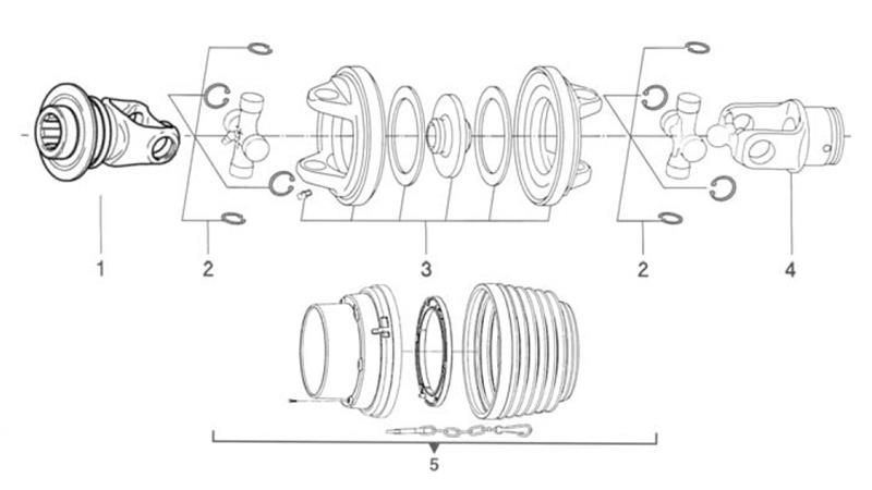 VILICA ZA ZUNANJO CEV TIPA YORK ZA KARDANE kat. 8 (slika 4)