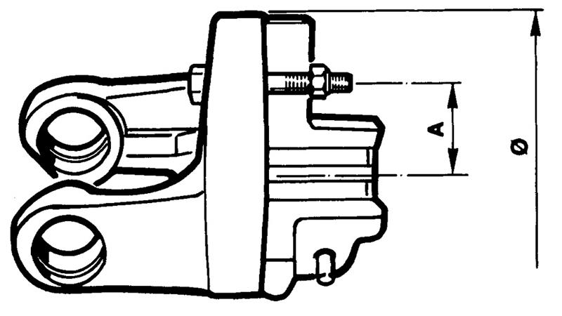 STRIŽNA SKLOPKA ZA KARDANE SERIJE W 2300 (1600 Nm)