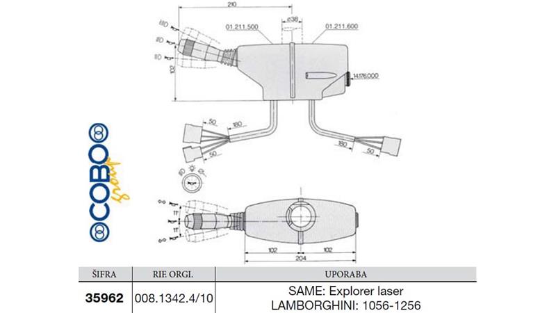 VOLANSKA ROČICA SAME - LAMBORGHINI