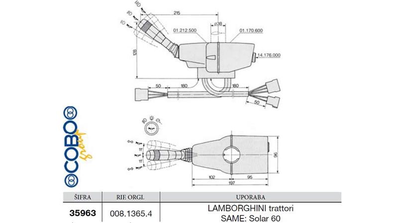 VOLANSKA ROČICA SAME - LAMBORGHINI