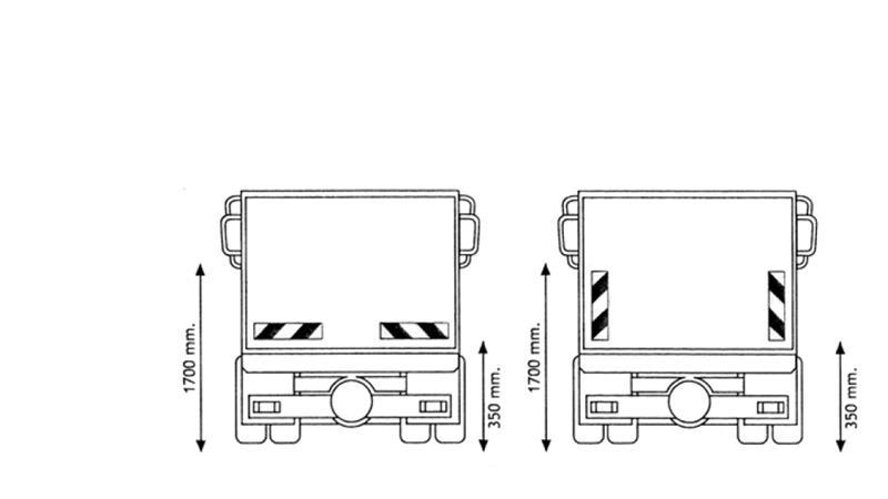 OPOZORILNA TABLA 565x140 ZA TOVORNJAKE