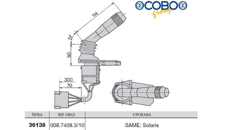 VOLANSKA ROČICA SAME Solaris
