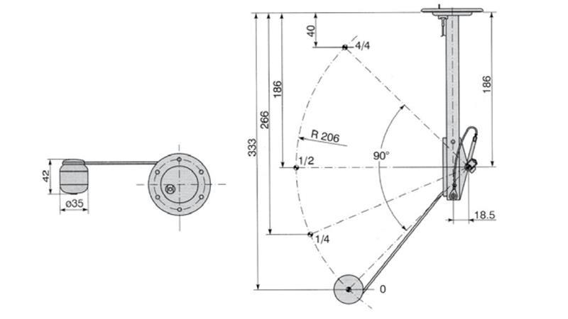MERILNIK NIVOJA GORIVA FIAT - NEW HOLLAND