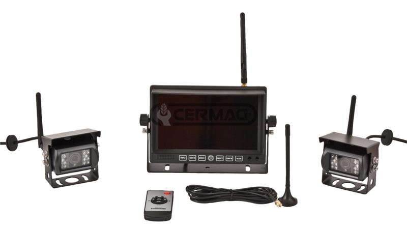 KOMPLET VIDEO BREZŽIČNE KAMERE 12-24 V Z 2 KAMERAMA