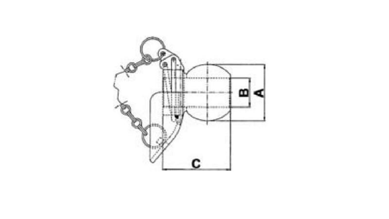 KROGLA ZA AVTOMATSKO KLJUKO NOSILNE HIDRAVLIKE Z LOVILCEM kat. 2-3