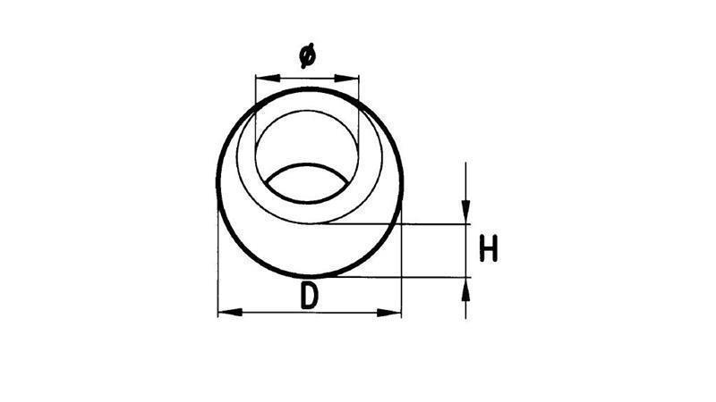 KROGLA ZA AVTOMATSKO KLJUKO NOSILNE HIDRAVLIKE KAT. 2 (fi 28,4/fi 56) (10kom)