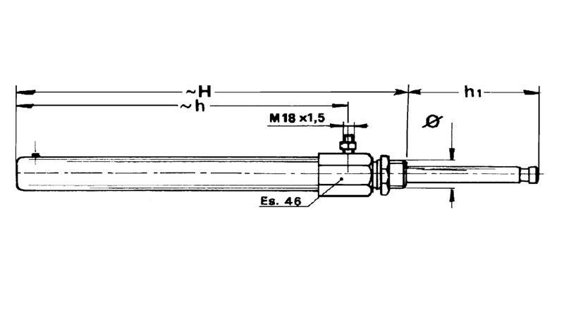 HIDRAVLIČNI CILINDER 5'' ZA ODPIRANJE IN ZAPIRANJE LOPUTE