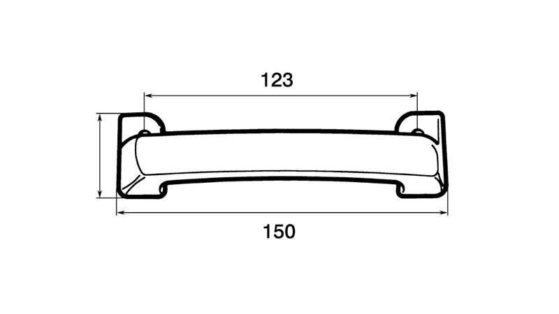 PRIJEMALNI ROČAJ ZA VRATA ČRNI(2kom)