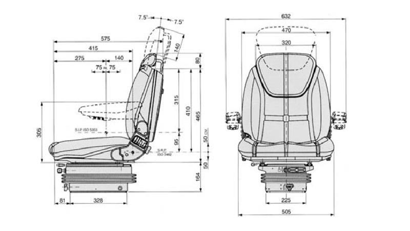 SEDEŽ Z MEHANSKIM VZMETENJEM M200 IZ TKANINE