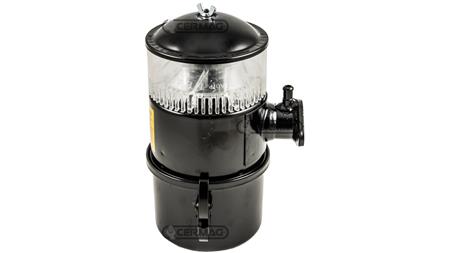Oil-bath air filter with cyclone prefilter