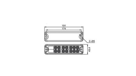 ZADNJA LUČ Z REFLEKTORJEM +RLX FULL LED 12/24V