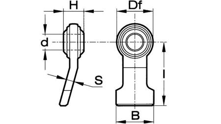 VARILNI OČESNI LEŽAJ    PODALJŠANI fi 28,8/110  