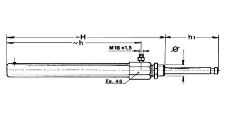 HIDRAVLIČNI CILINDER  5''   ZA ODPIRANJE IN ZAPIRANJE LOPUTE  