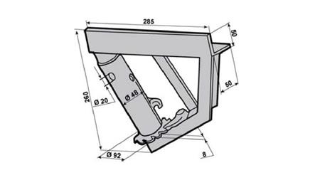 VITEL POD KOTOM 45°    DESNI  