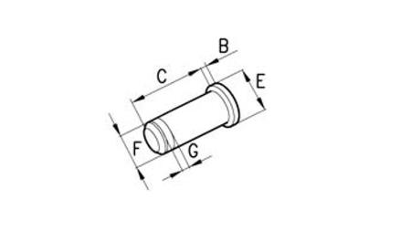 ZATIČ ZA VILICE Z GLAVO 5 mm (25kom)