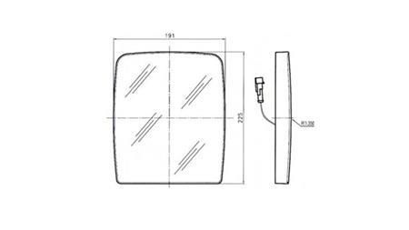 OHIŠJE ZGORNJEGA STEKLA    LEVO-DESNO, Z ODMRZOVANJEM 12V  