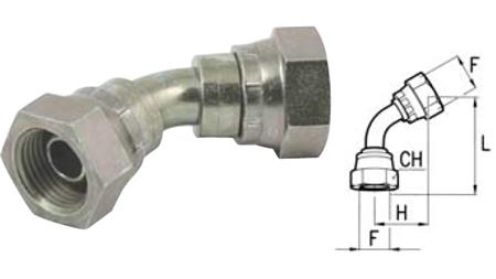 FITING 45° - ŽENSKI<BR/><B><SMALL>18x1,5mm</SMALL></B>