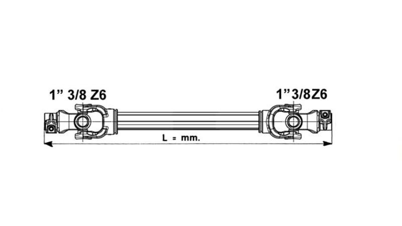 CE HOMOLOGIRANA KARDANSKA GRED    kat. 8 dolžine 1300mm (D)  