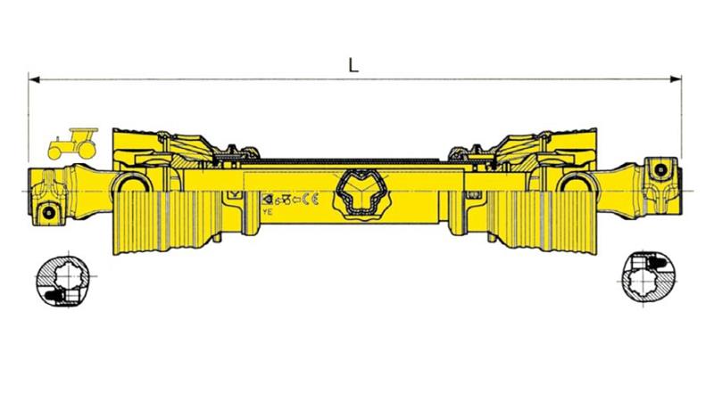 CE HOMOLOGIRANA KARDANSKA GRED    YORK kat. 10 dolžine 1000mm  