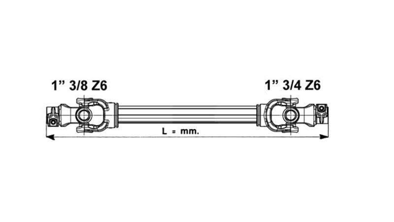 CE HOMOLOGIRANA KARDANSKA GRED    kat. 10 dolžine 1500mm (D)  