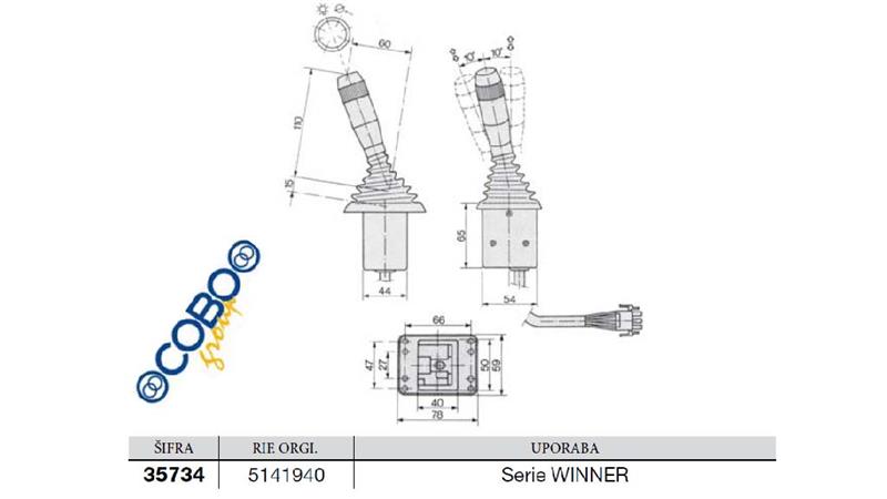 VOLANSKA ROČICA    FIAT - NEW HOLLAND Serije WINNER  