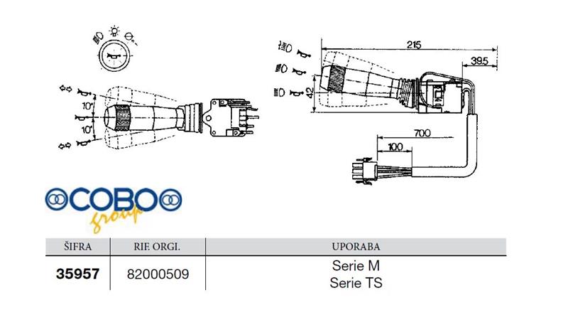 VOLANSKA ROČICA    FIAT - NEW HOLLAND Serije M, TS  