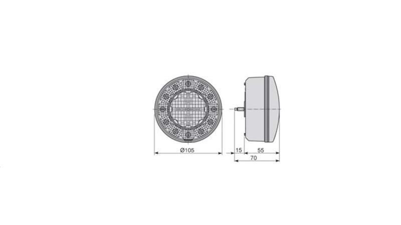 SPREDNJA LUČ LED- fi 105 mm