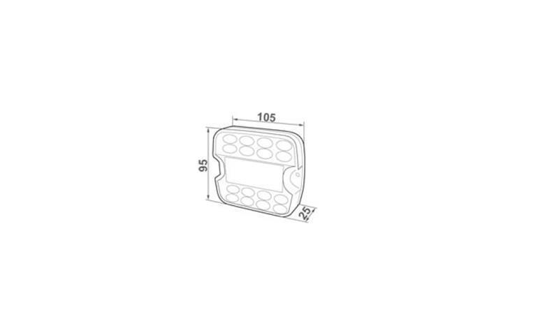 ZADNJA LUČ 3 FUNKCIONALNA 12/24V FULL LED