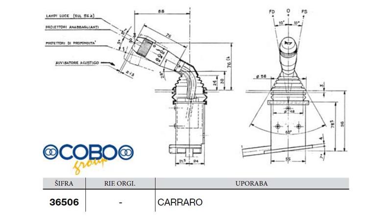 VOLANSKA ROČICA    CARRARO-MF  