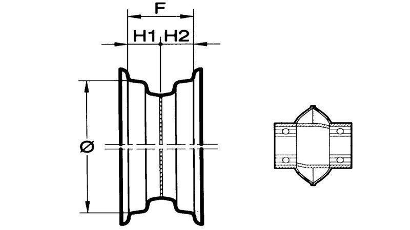 PLATIŠČE    S KROGLIČNIM LEŽAJEM 2,50x8