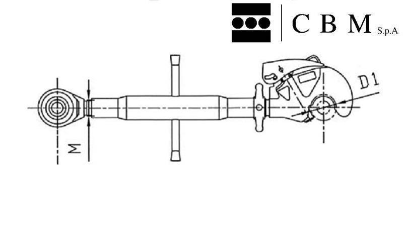 3 TOČKOVNA KLJUKA     Z AVTOMATSKO GLAVO fi 50 kat.2 530/770mm  