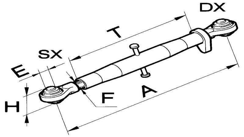 NAVOJNA POTEZNICA    kat.2 M27x3 560/770mm  