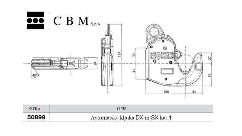 AVTOMATSKA KLJUKA TRAKTORSKE NOSILNE HIDRAVLIKE CBM     kat. 3S  