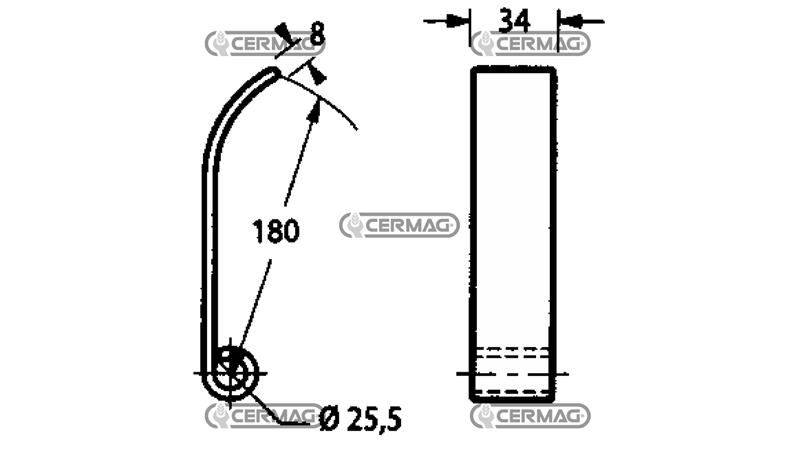 NOŽ  34x180