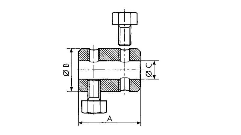 PRIKLJUČEK ZA PLETENICO 2 VIJAKA M5x8 (10kom)