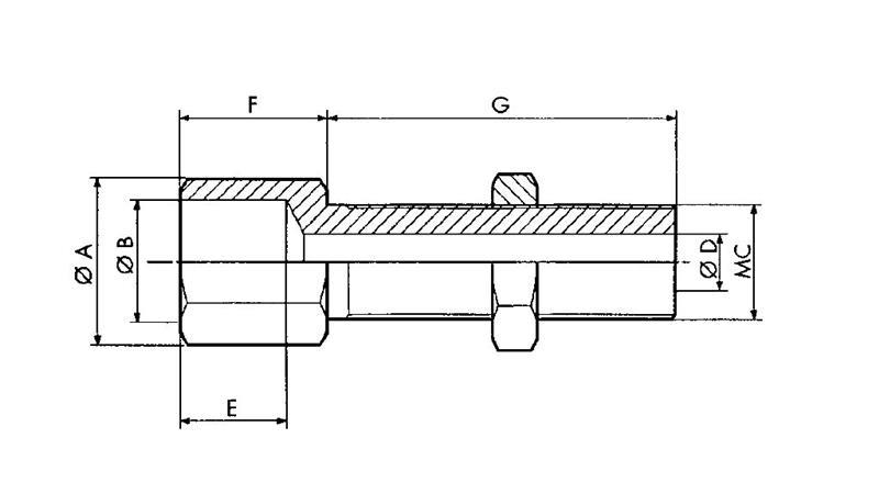 NAVOJNI REGULATOR ZA PLETENICO M6x40 (10kom)