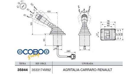 VOLANSKA ROČICA    LANDINI, CARRARO, CNH, RENAULT-CLASS  