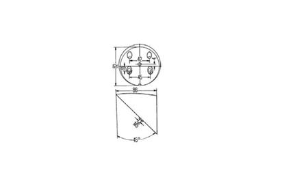 LUČ ZA MONTAŽO<br><b><small> POD KOTOM 45 °</small></b>