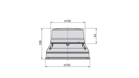 ROTACIJSKA LUČ<br><b><small> LED 12/24V MAGNETNA</small></b