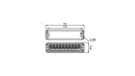 VZVRATNA LUČ 4 FUNKCIONALNA FULL LED LEVA