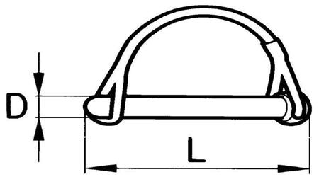 VAROVALNA SPONA   90 mm (10kom)