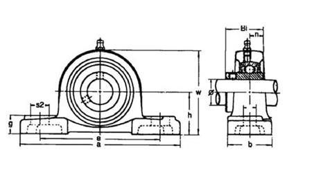 LEŽAJ UCP 209   fi 45mm  