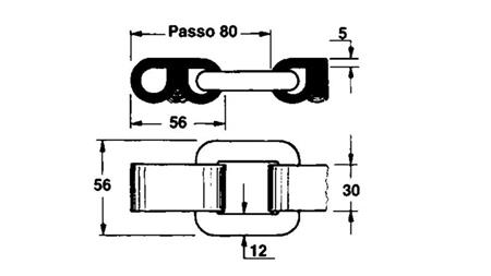 POGONSKA  VERIGA 80    8 METROV  