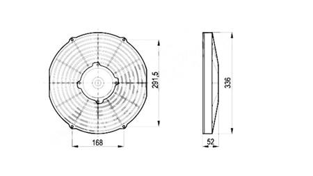 VENTILATOR     fi 305 mm POTISNI - 24 V  