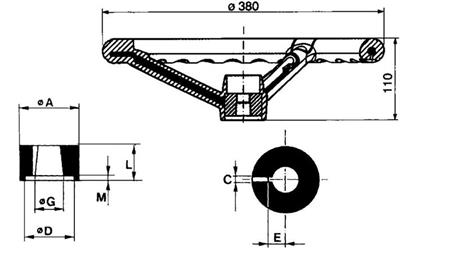 VOLANSKI OBROČ fi 380    STANDARD DANFOSS  