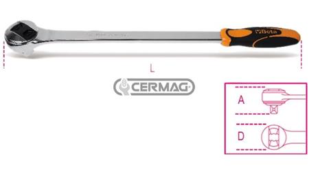 RAGLJA 3/4'' L = 510 mm, D = 58 mm, A = 59 mm
