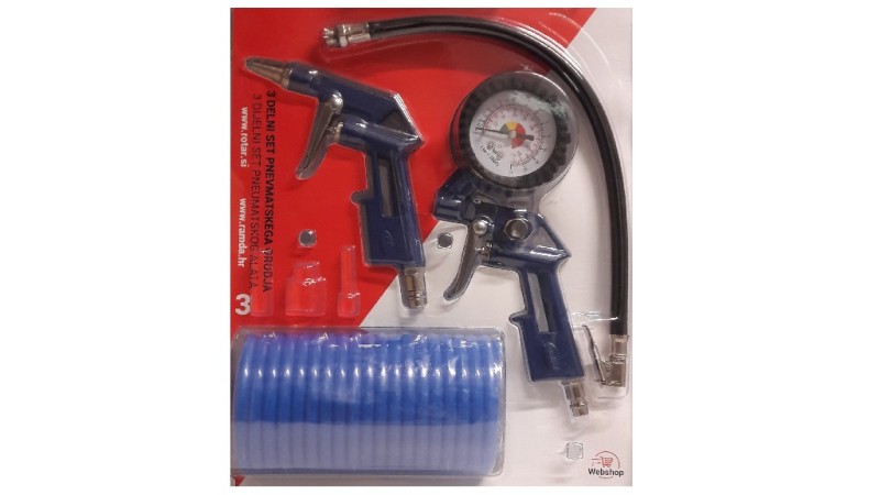 3 DELNI SET PNEVMATSKEGA ORODJA
